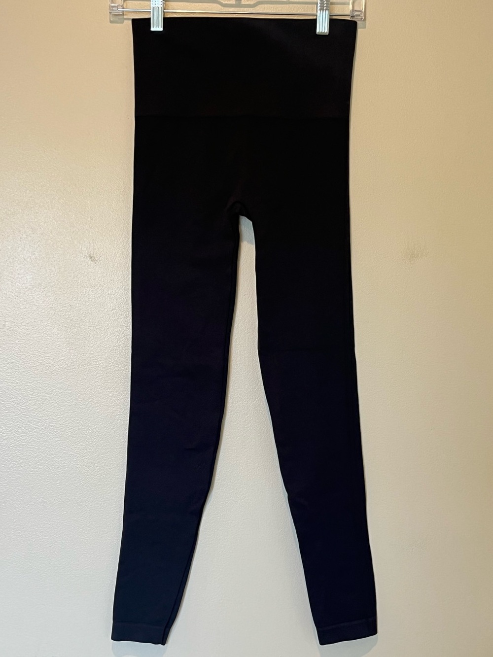 SPANX Black High-Waist Leggings with Wide Waistband